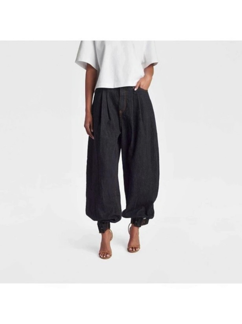 KBB by Kahlana Balloon Pants in Indigo Denim